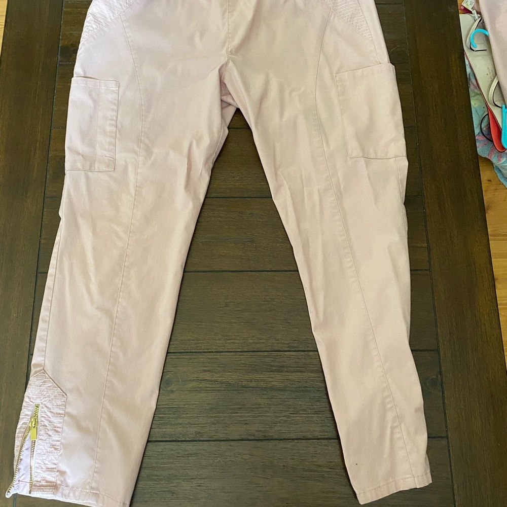 Jaanuu Moto Zip Ankle Scrub Pants